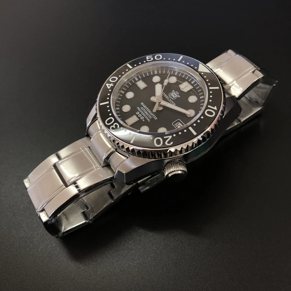 Часы для дайвинга STEELDIVE 300 м часы с керамической рамкой супер синие светящиеся