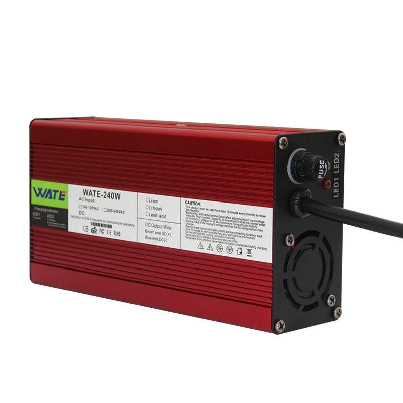 87.6V 2.5A Charger 24S 72V LiFePO4 Battery With Cooling fan Aluminum shell Quick charge | Электроника