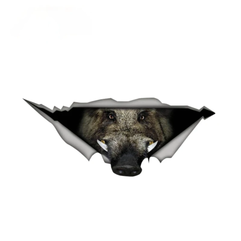 

Wild Boar car Decal 3D Pet Graphic Boar Hunter Vinyl Decal Car Window Bumper Phone Bumper Guitar Window Custom Printing Stickers