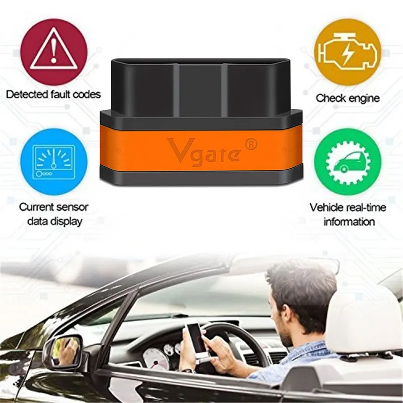 Автомобильный диагностический сканер Obd2 Vgate iCar2 Bluetooth-сканер elm 327 V2.1 obd 2 Wifi ELM327 icar