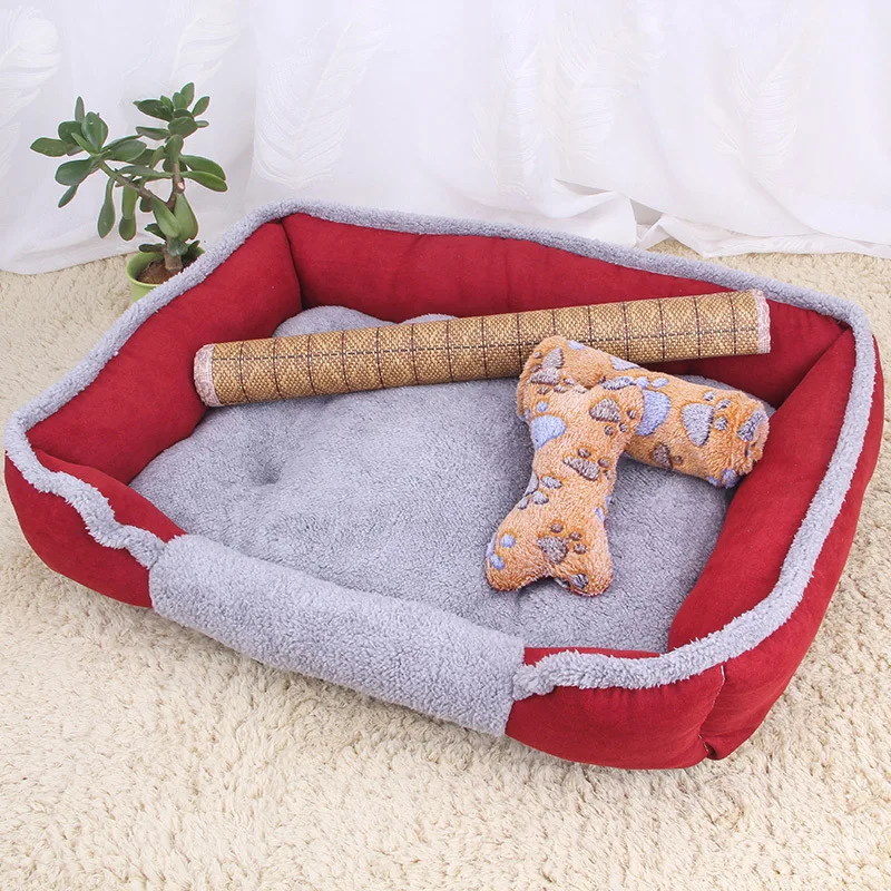 Подстилка для собаки моющийся коврик дышащий вельветовый домашних животных