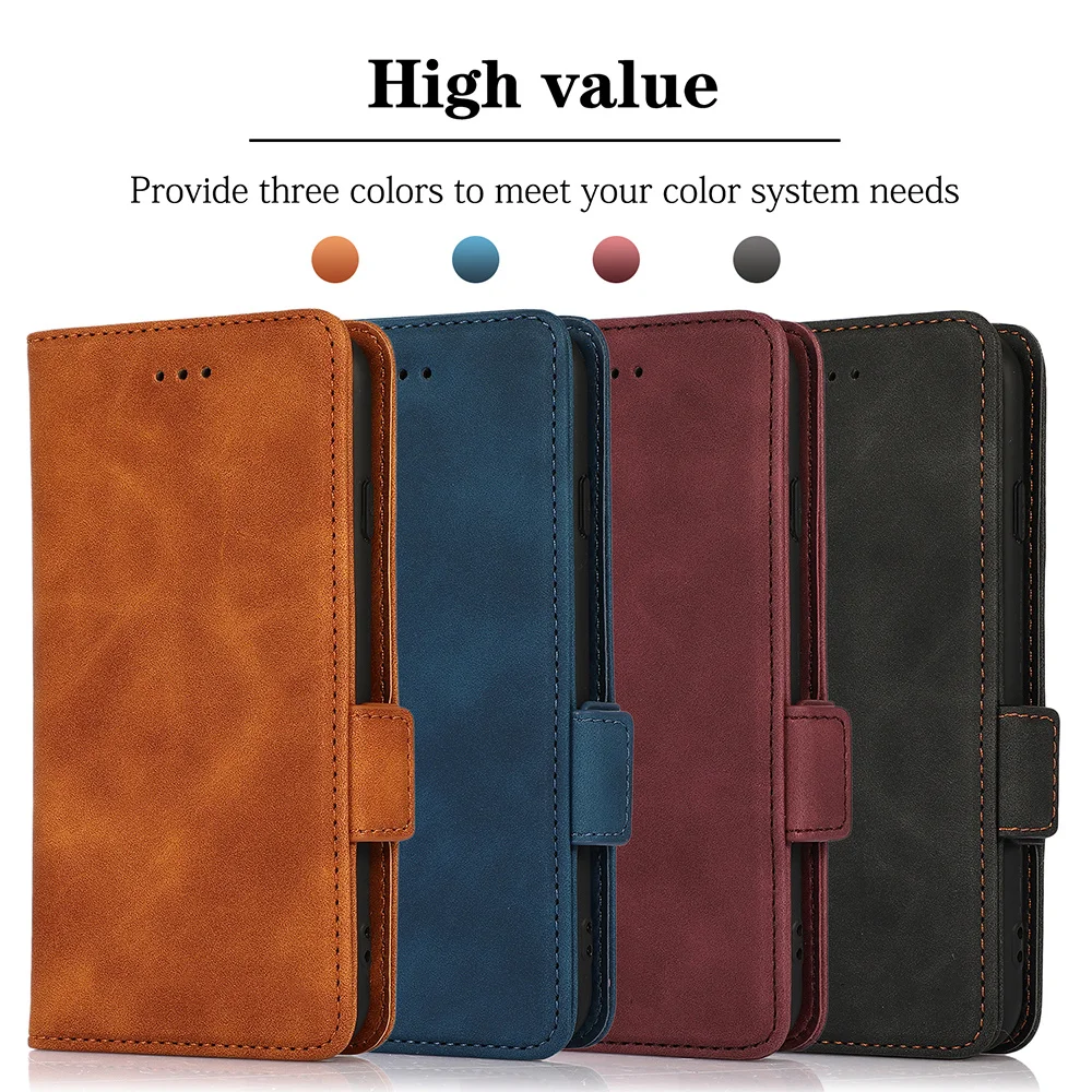 

Leather Flip Case For Samsung Galaxy A72 A52 A42 A32 A12 A02 S A71 A51 Card Slots Strong Magnetic Stand Phone Bags Cover Coque