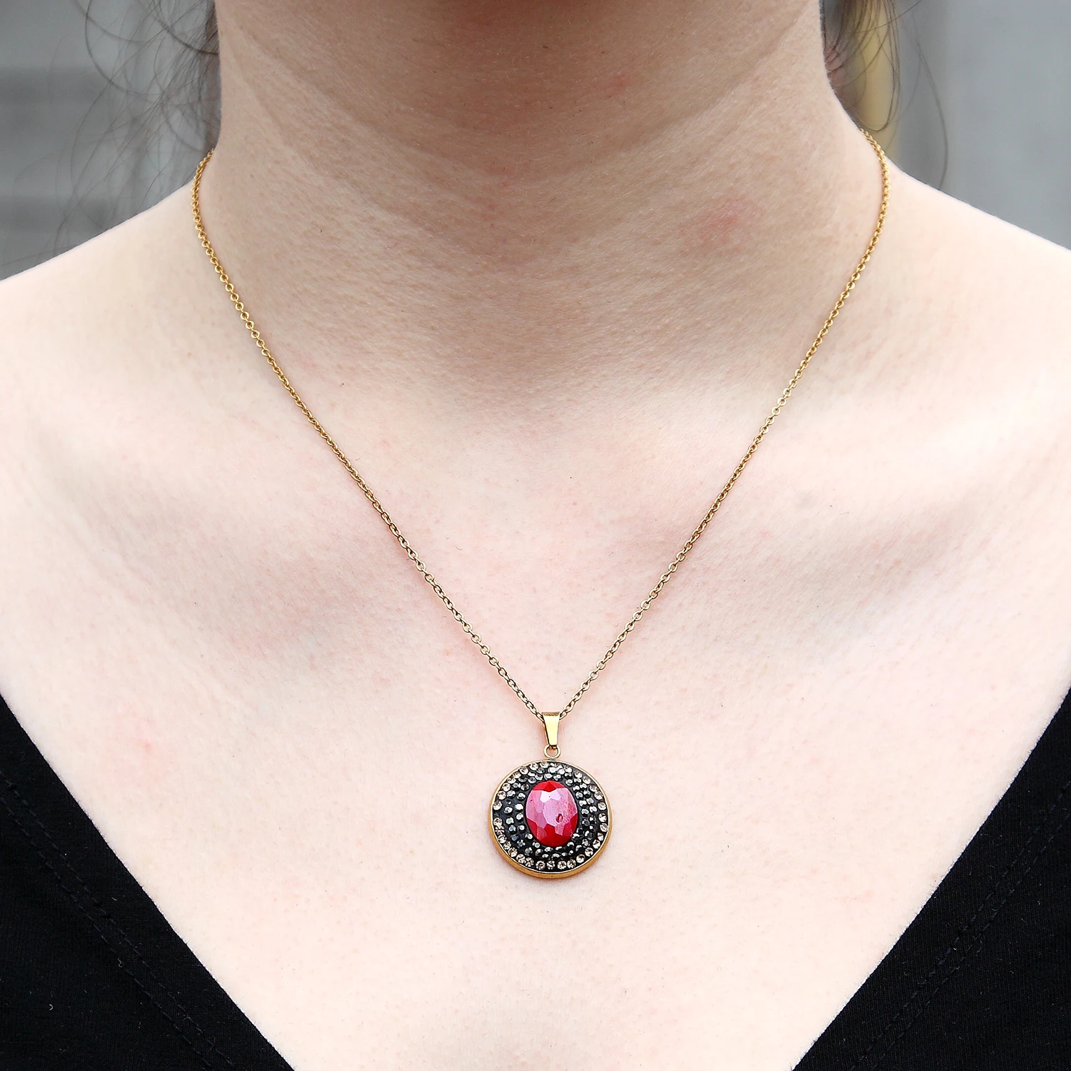 Стальная Роскошная золотая подвеска Мэри/Love Свадебные украшения и многое другое