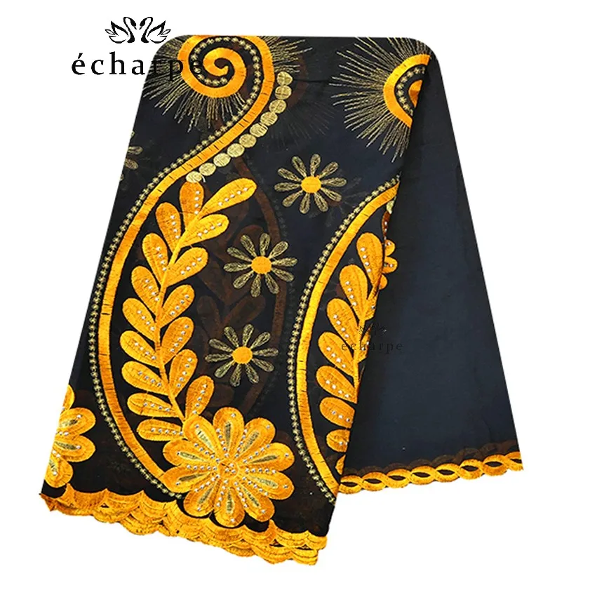 Шарф из 100% хлопка женский шарф в африканском стиле мусульманский с цветочной