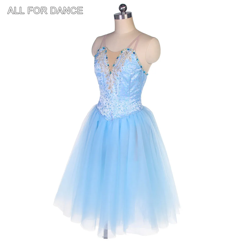 B22047 небесно-голубая романтическая длинная пачка для девочек и женщин