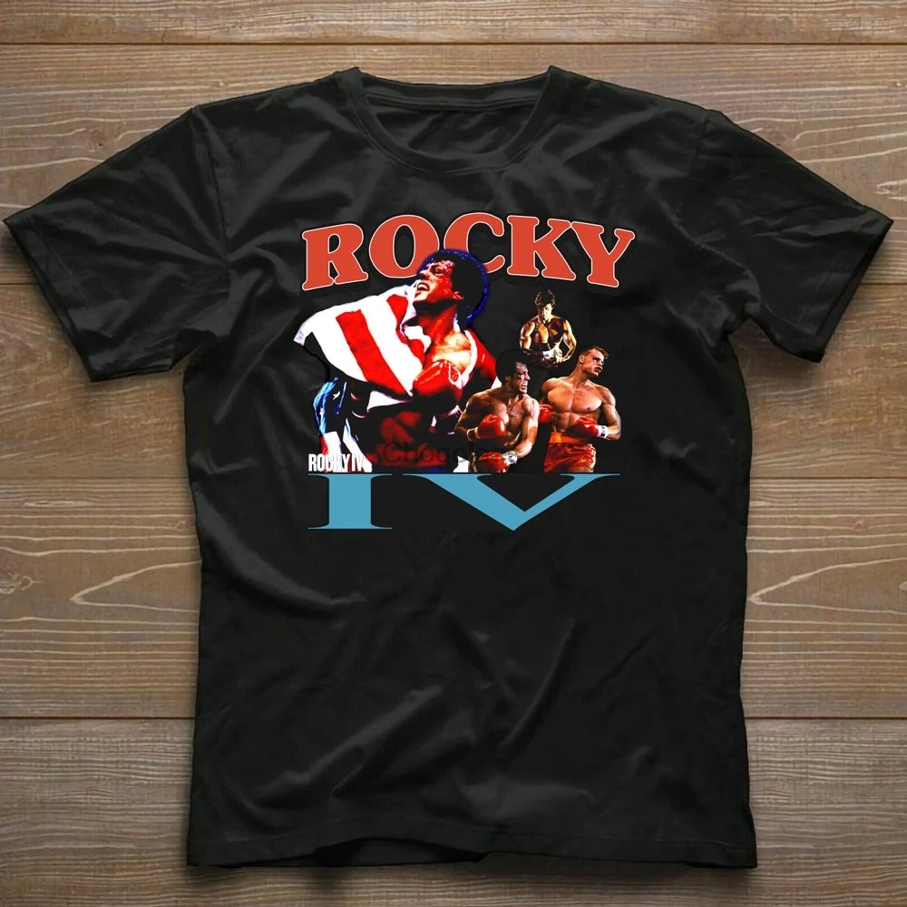 Рокки 4 боксерский монтаж мужской Бальбоа против Драго победитель пейзаж флаг