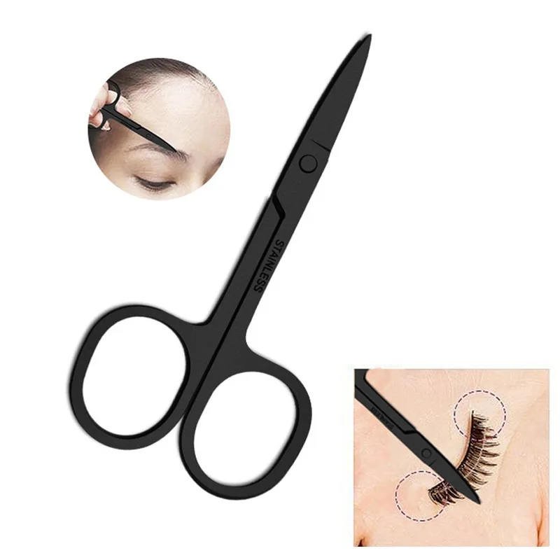 

1Pc Stainless Steel Small Nail Cuticle Scissors Eyebrow tweezers Nail clipper Trimming Tweezer Pedicure Manicure Makeup Tools