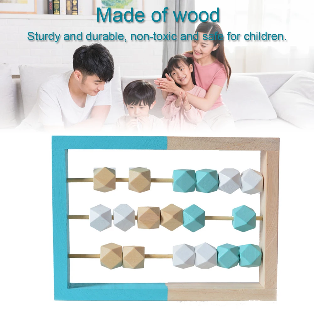 

Nordic Style Wooden Abacus Toy Home Gift With 18 Beads Preschool Rectangle Study Counting Tool Classic Portable Kids Toddlers