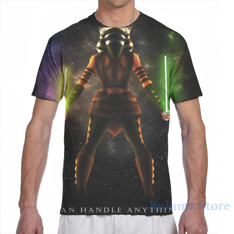 Мужская и женская футболка Ahsoka Tano I Can обращаться с чем угодно модная принтом топы