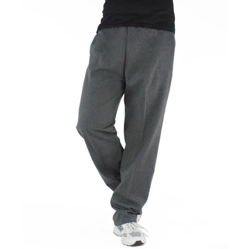 Casual Pants Trousers Large Big Plus Size 5XL 6XL 7XL Men Solid Baggy Loose Elastic Cotton Sweatpants | Мужская одежда