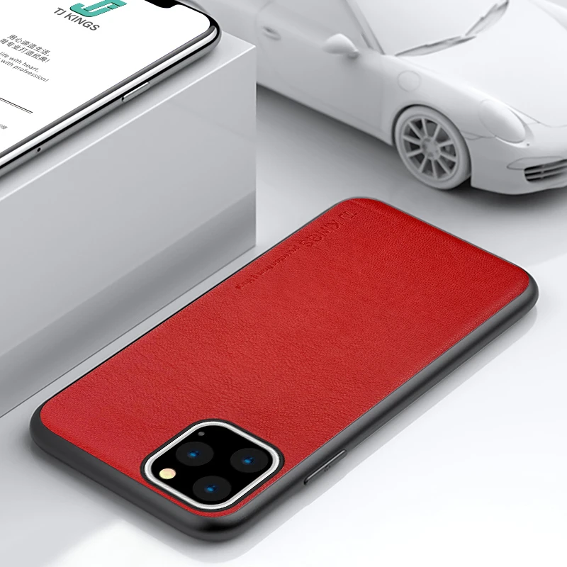 Bonola Lambskin Case For iPhone11Pro Max/11Pro/11 High Grade Genuine Leather iPhone11Pro/11/11max Anti-fall Cover |