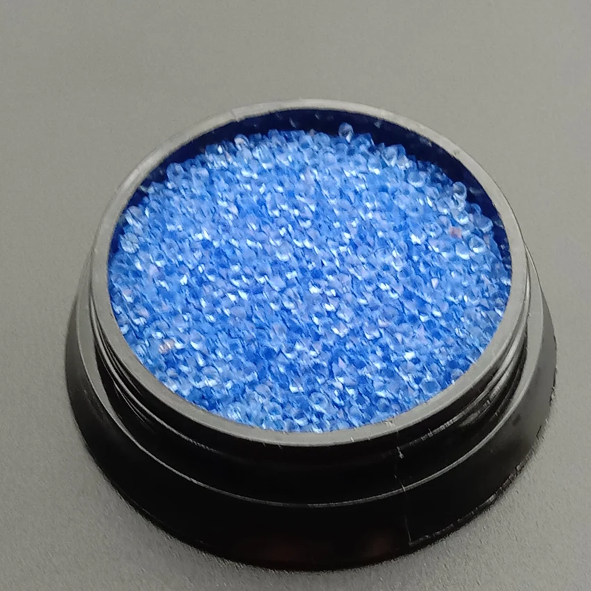 SS2 light blue 1 коробка/1440 шт стеклянные Хрустальные Стразы для ногтей дизайн ювелирных изделий микро Стразы для 3D украшения для ногтей 1,2 мм - Цвет: SS2 light blue