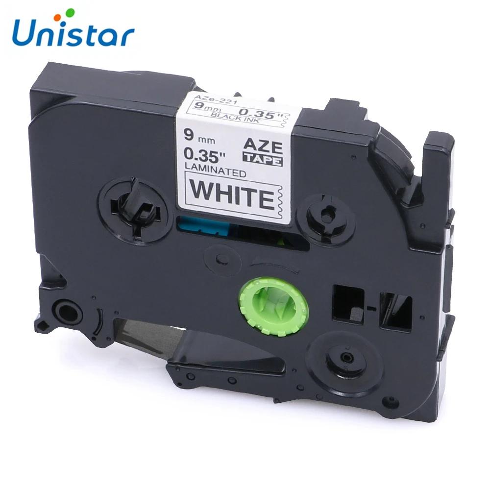 Unistar TZe221 совместимый Brother P-touch лента 9 мм* 8 м черный желтый комбинированный набор ламинированных принтеров для изготовления этикеток TZe221 TZ621
