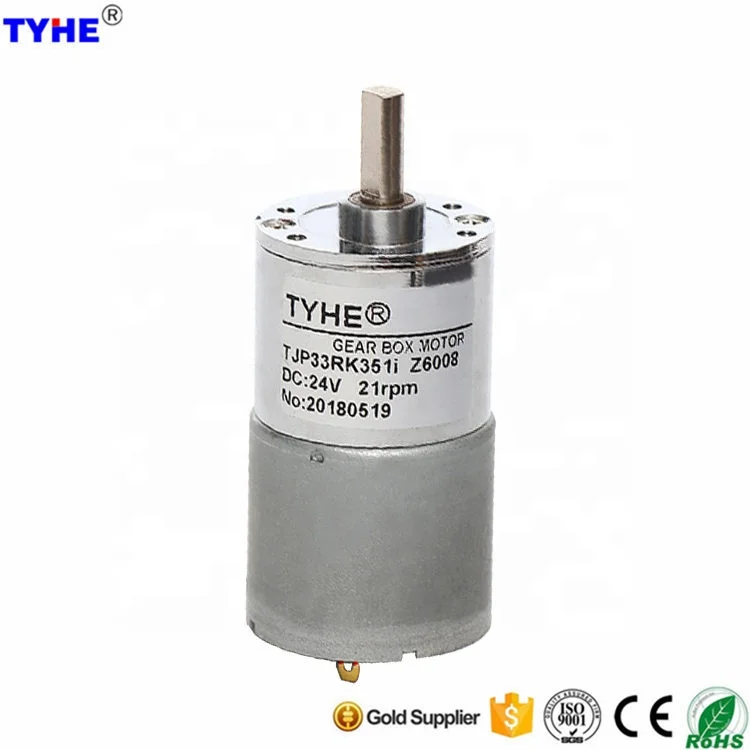 

High Quality small size high torque low rpm 33mm 5v 6v 12v dc gear motor with Hall Sensor Velocity Measure