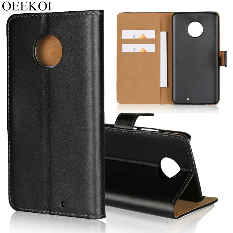 Чехол книжка OEEKOI из натуральной кожи для Moto One Vision/One Pro/G8/E4 Plus/X4/E3/G5/G5 Plus/M/Z/E2/X Style