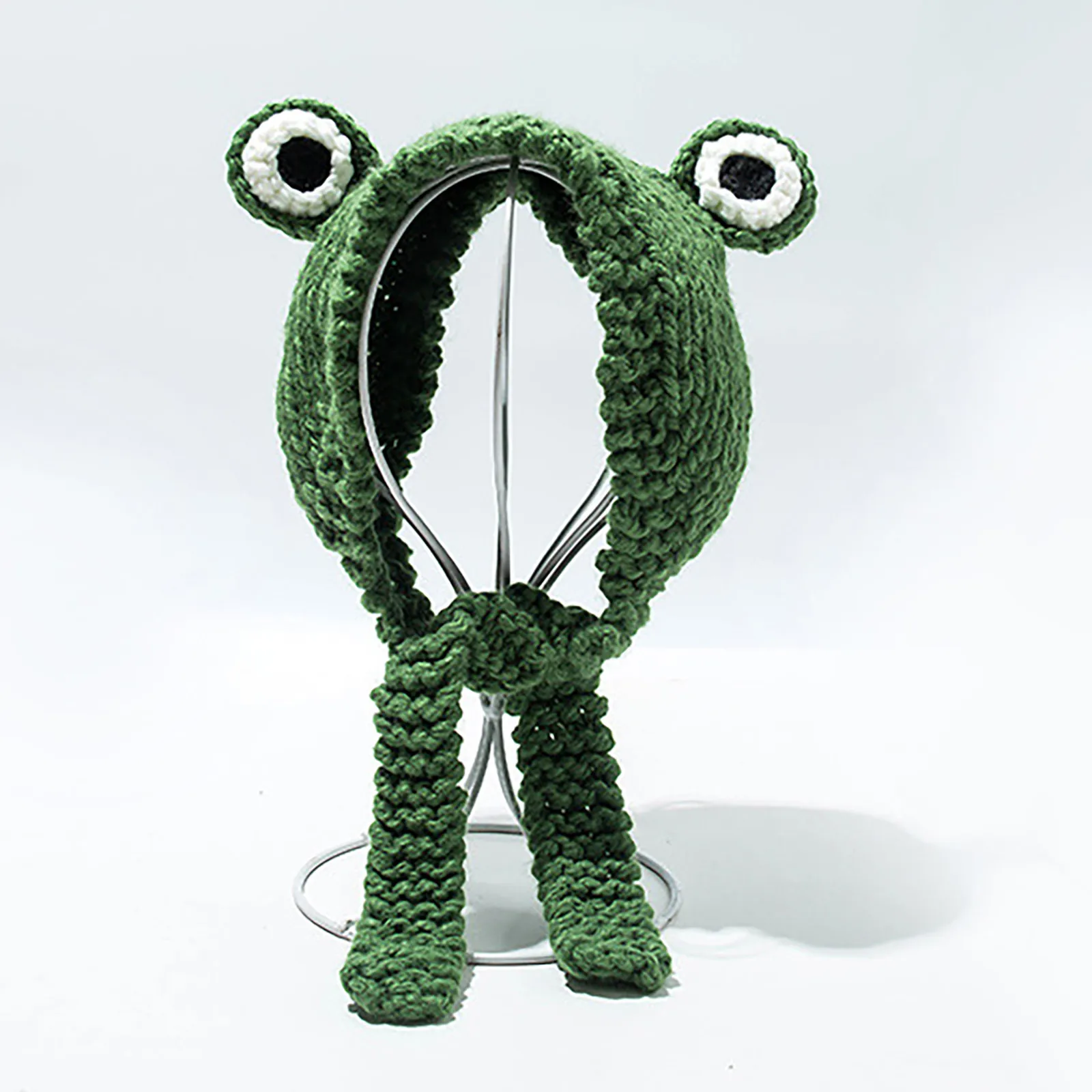 Детская вязаная крючком зимняя шапка с головной повязкой для мальчиков и девочек