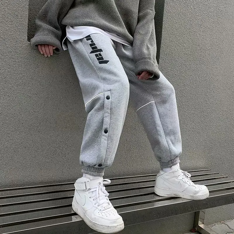 

2021 trend sports casual pants men's trend reflective autumn and winter pants