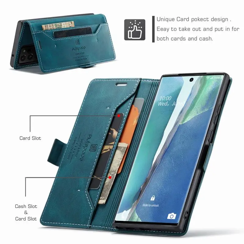 Чехол-книжка для Samsung Galaxy Note 20 Ultra Caso Магнитный кожаный чехол-бумажник 10 Plus чехлы |