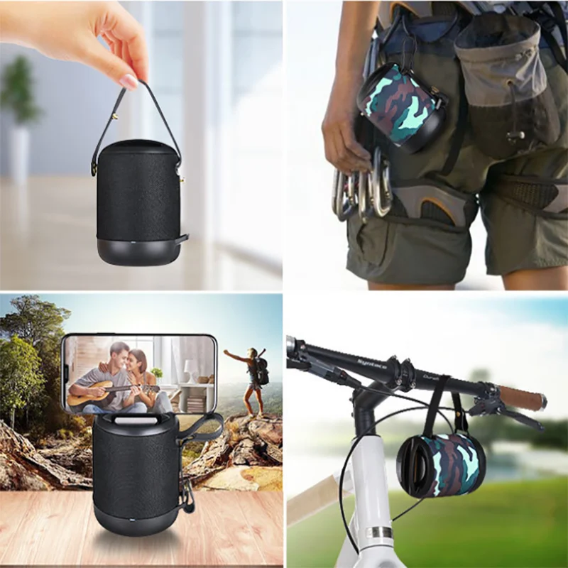 Открытый Bluetooth динамик беспроводной креативный Водонепроницаемый 3D шокирующий звук объемный 5 Вт стерео музыка объемный Поддержка FM TFCard