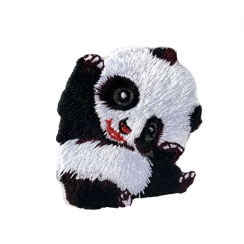 

Cartoon Panda Patch Sewing Applique Embroidery Iron on Sticker for Clothes Garment Jeans DIY Accessory