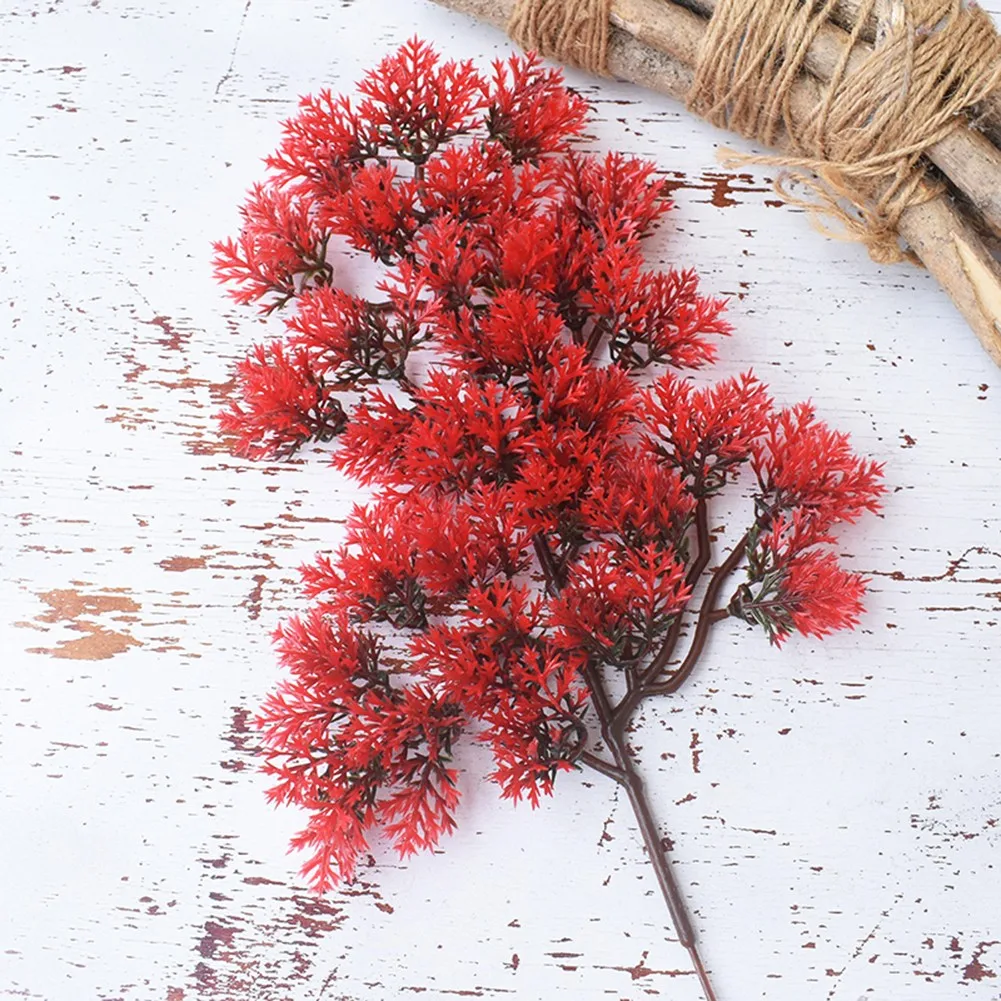 

Artificial-Plant Red Welcoming Pine Cliff Cypress Simulation Pine Tree Plant Fake Green Plant Decoration Ornaments