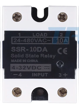 SSR-10DA Полупроводниковое реле 40DA SSR 25DA 10DA твердотельное реле постоянного тока в переменный ток 4-32VDC Вход 24-480VAC Выход твердотельные реле промышленный одинарный черный SSR - Габаритные размеры: SSR-10DA