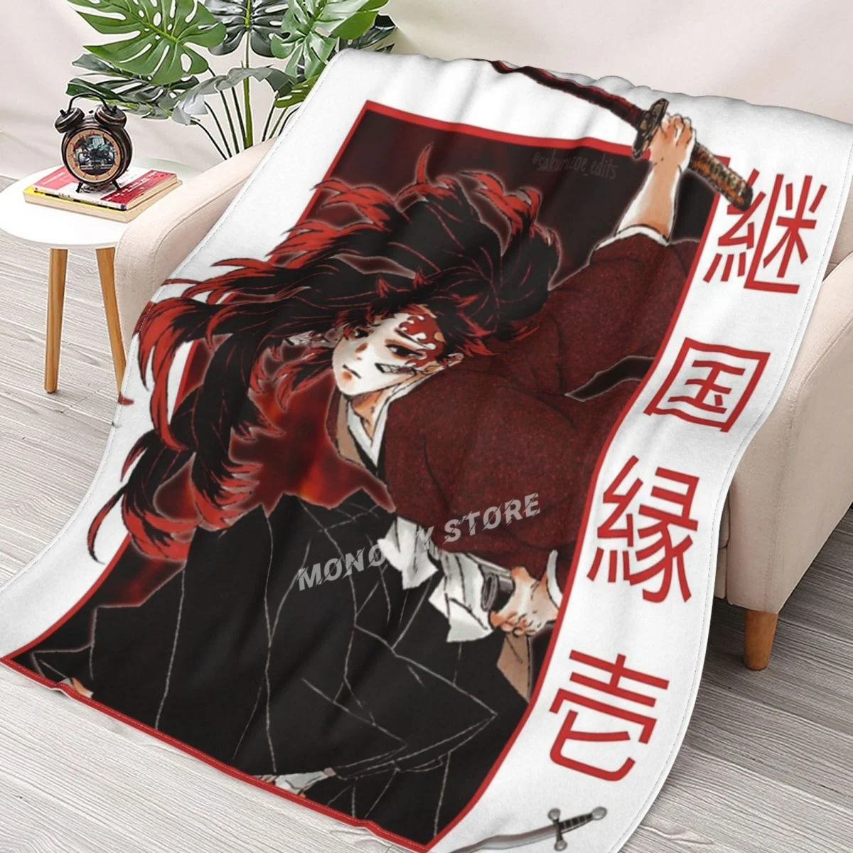 

Yoriichi Tsugikuni Throw Blanket Sherpa Blanket Bedding soft Blankets