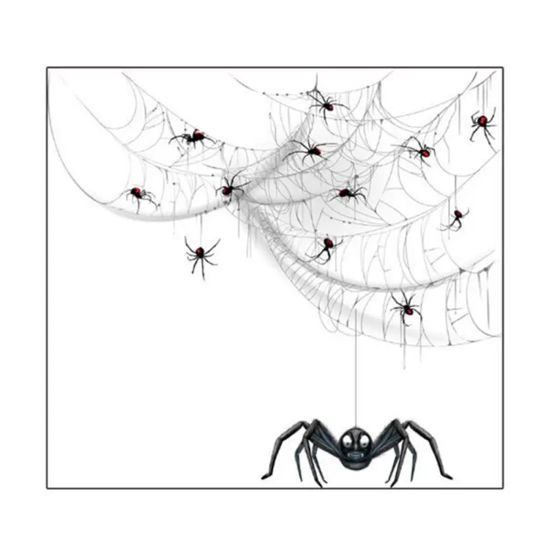 

Spider Net Halloween Wall Stickers Glass Stickers Living Room Bedroom Decoration Wallpaper Home Decor