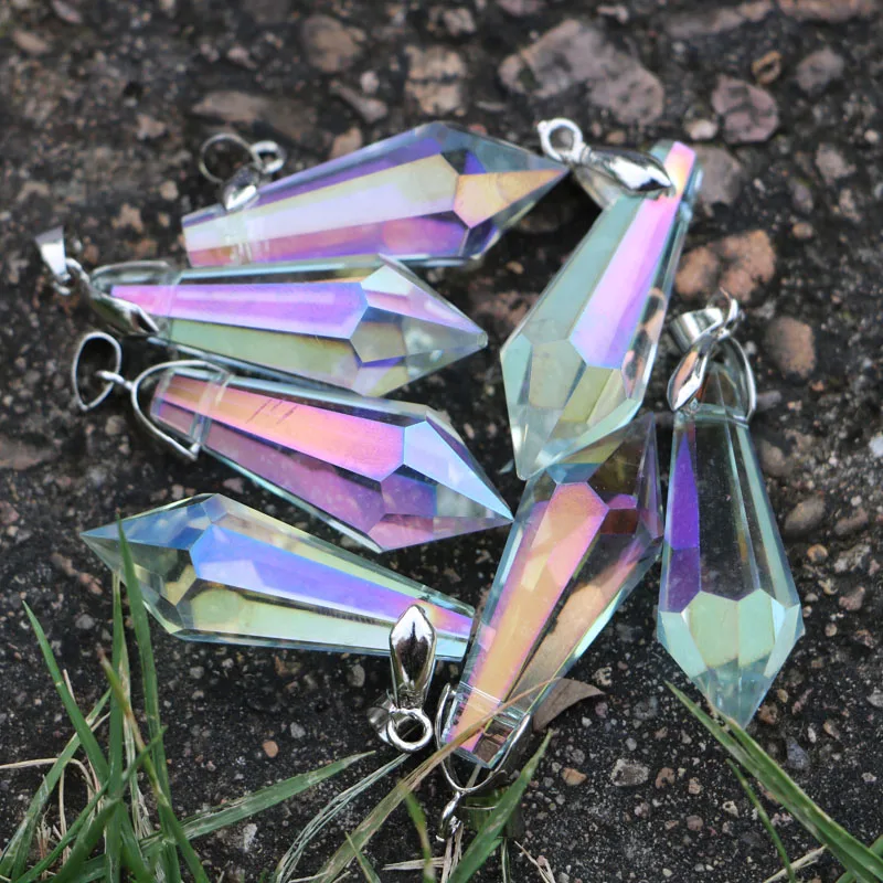 

10pcs/lot Crystal Icicle Prisms Chandelier Drop Pendants Lamp Parts Lighting Accessories