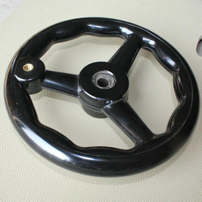 Milling Machine Lathe Round Ripple 3-Spoke Hand Wheel with Removable Handle for Grinder Tool Parts |