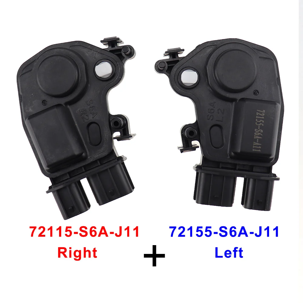 1xLeft and 1xRight Привод дверного замка для HONDA PILOT 03-07 CRV RD5 RD7 FIT JAZZ CITY ODYSSEY левый и правый 72155-S6A-J11 72115-S6A-J11 72155S6AJ11 - Цвет: 1xLeft and 1xRight