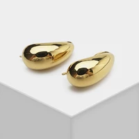 k17 trendy shiny ins fashion punk retro jewelry gift no allergic clip earrings party with box