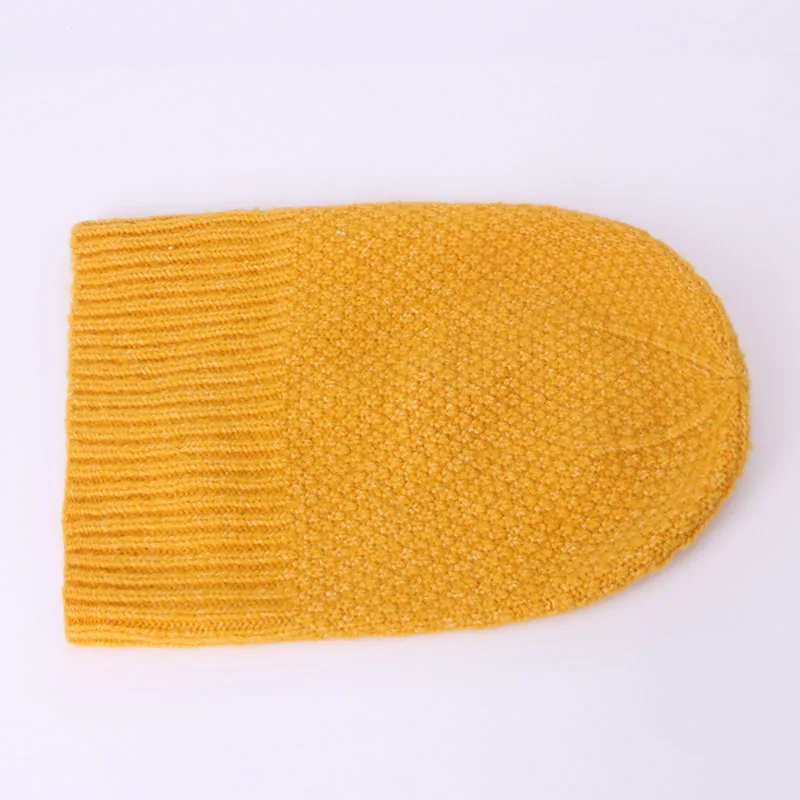 Зимняя шапка для женщин и мужчин плотные теплые вязаные крючком шапки однотонные