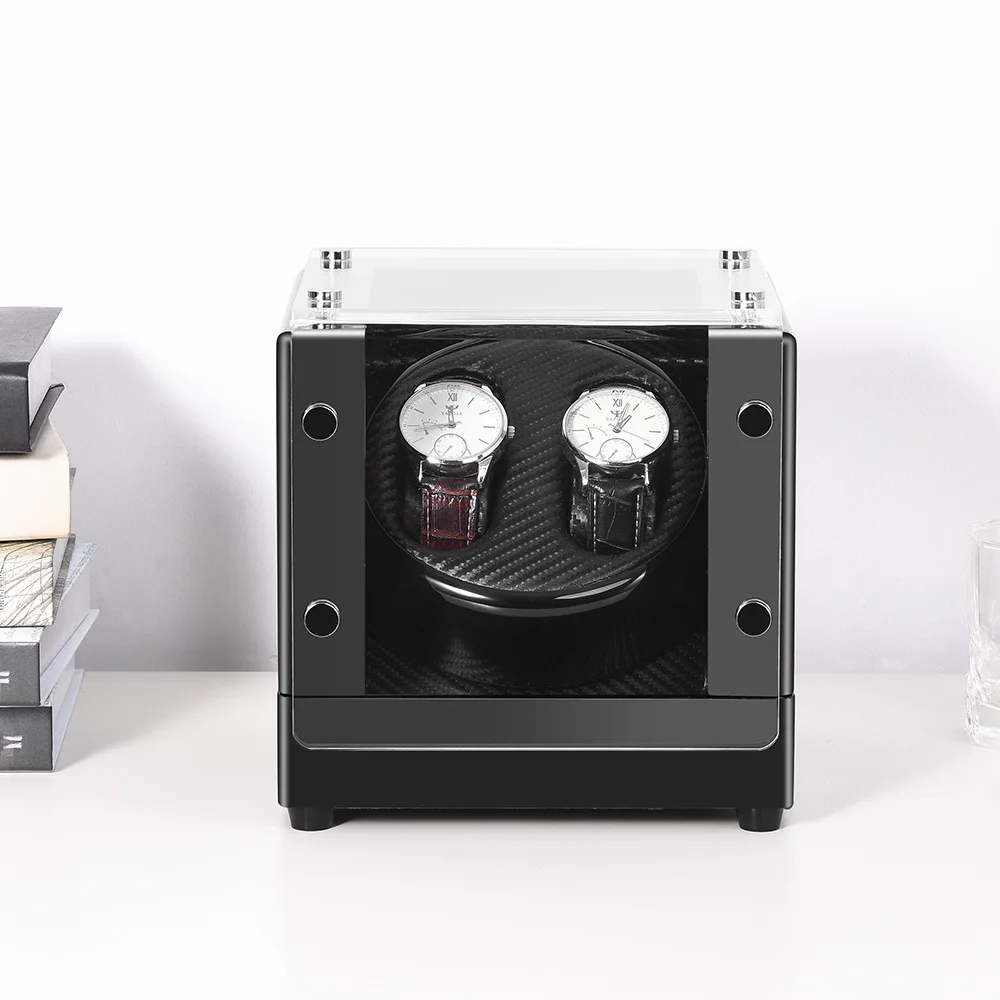 2 + 0 пианино-краска автоматическая намотка часов из углеродного волокна