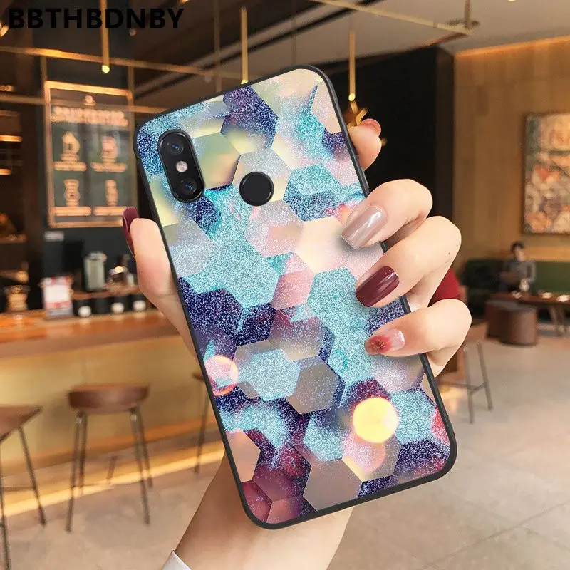 Роскошный Розовый алмазов картина мягкий чехол для телефона из ТПУ Для Xiaomi 8 9 se