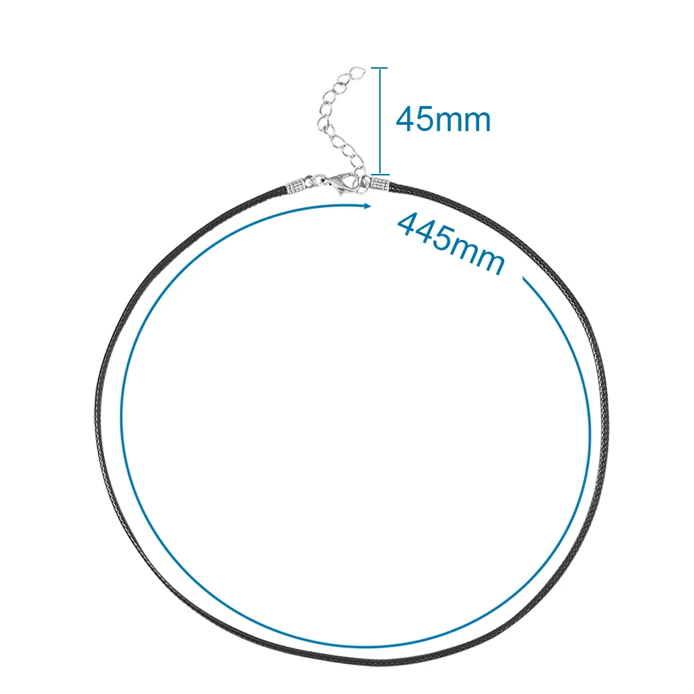 Шнуры из искусственной черной кожи 100 прядей для изготовления ювелирных изделий