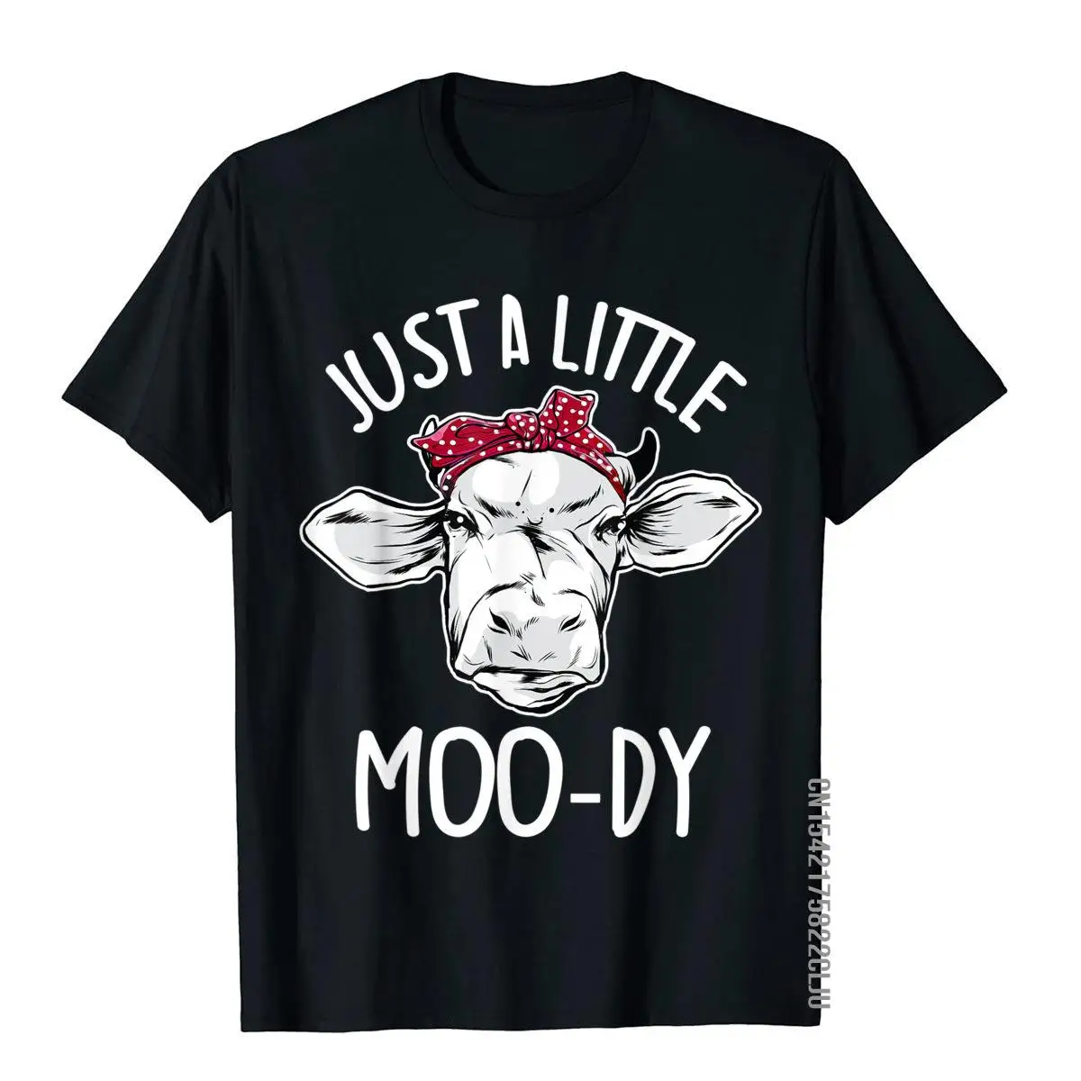 

Cow Just A Little Moo-Dy Funny Cow Lover T-Shirt England Style Young Top T-Shirts Fashionable Cotton Tops & Tees Summer