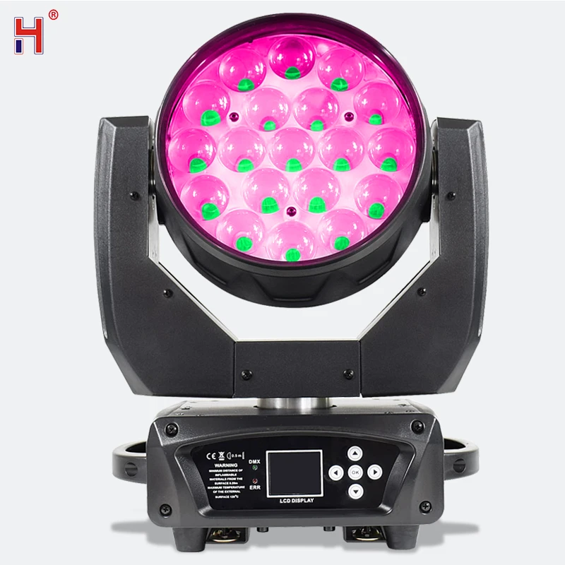 Высокое качество 19X15W RGBW 4In1 светодиодный зум мыть Moving головной светильник