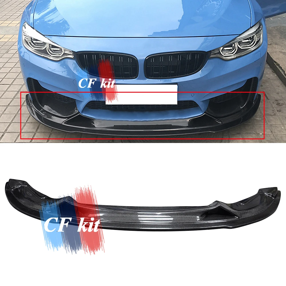 Комплект CF для BMW F80 M3 F82 M4 сплиттер губ переднего бампера из углеродного волокна
