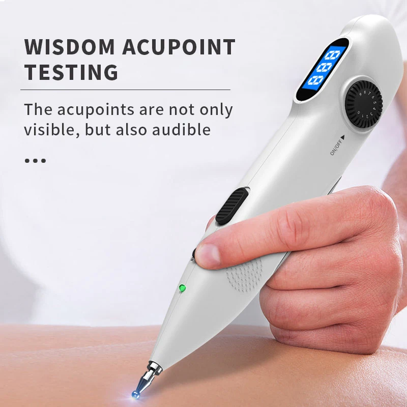 Acupuncture Pen With Digital Display Electro Acupuncture Point Muscle Stimulator Device Massage Equipment Health Care 2020 New