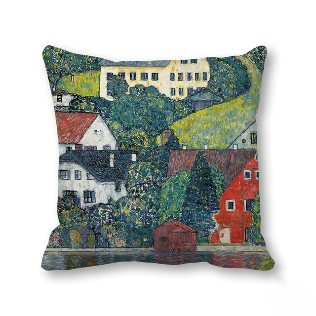 И наслаждайтесь зеленой сельской местности Стиль мягкий чехол для подушки из