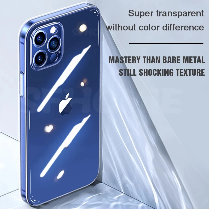silicone case for iphone 12 11 pro max x xr xs max cover transparent cases for iphone 12 11 12 mini shockproof case soft free global shipping