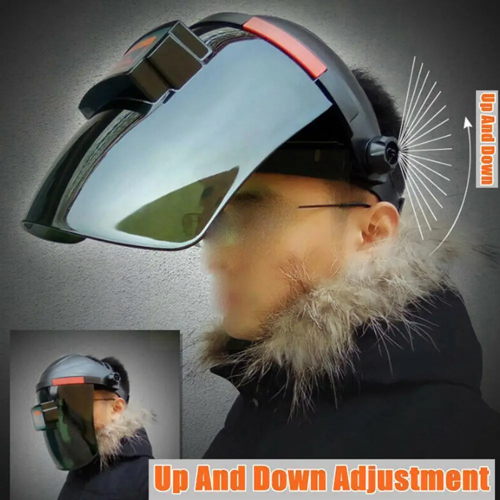 

Full Face Welding PP Helmet Anti-UV Weld Welder Lens Gas UV Visor Masks Supplies Mask Welding Grinding Radiation Protection D2D3