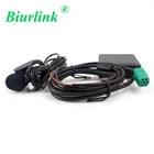 Беспроводной Bluetooth микрофон Biurlink, AUX, USB, микрофон громкой связи, аудио, MP3, AUX, адаптер для Renault VDO, Tunerlist, Обновитель, iso-порт