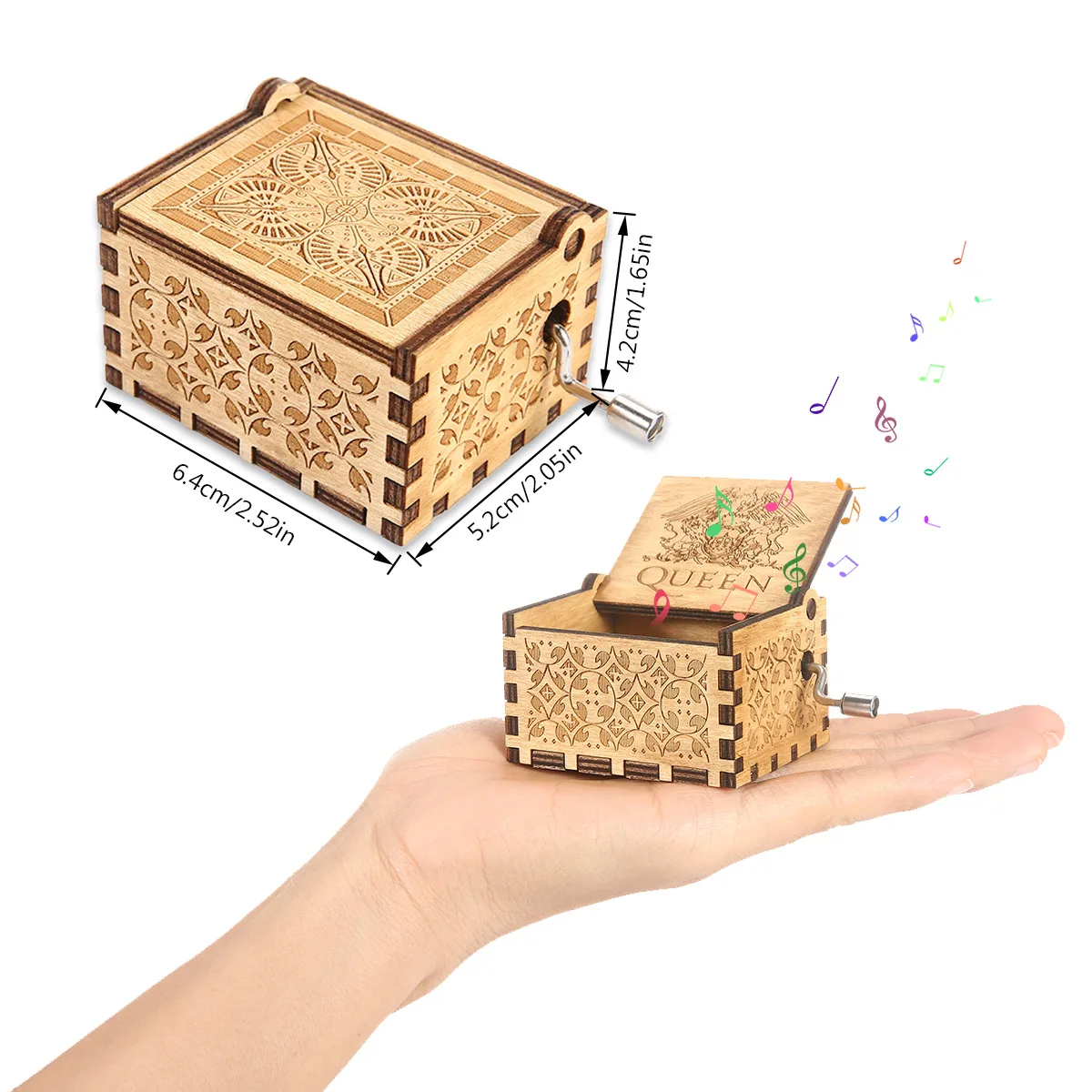 Деревянная музыкальная шкатулка ручной работы антикварная резная Подарочная