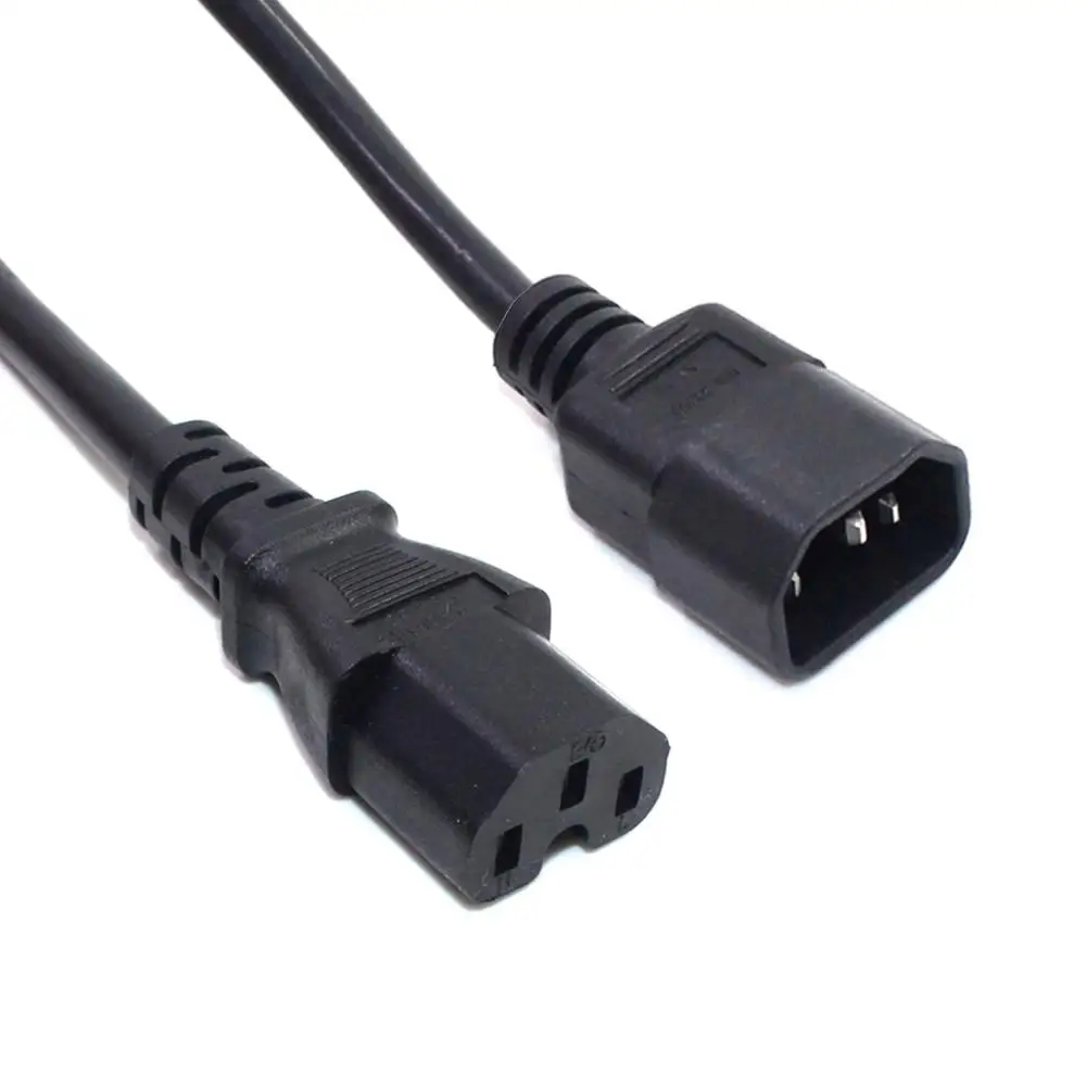 Кабель удлинитель IEC 320 C14 C15 PDU штекер гнездо 0 5 м/1 м/2 м 3G1.5 прочная медная