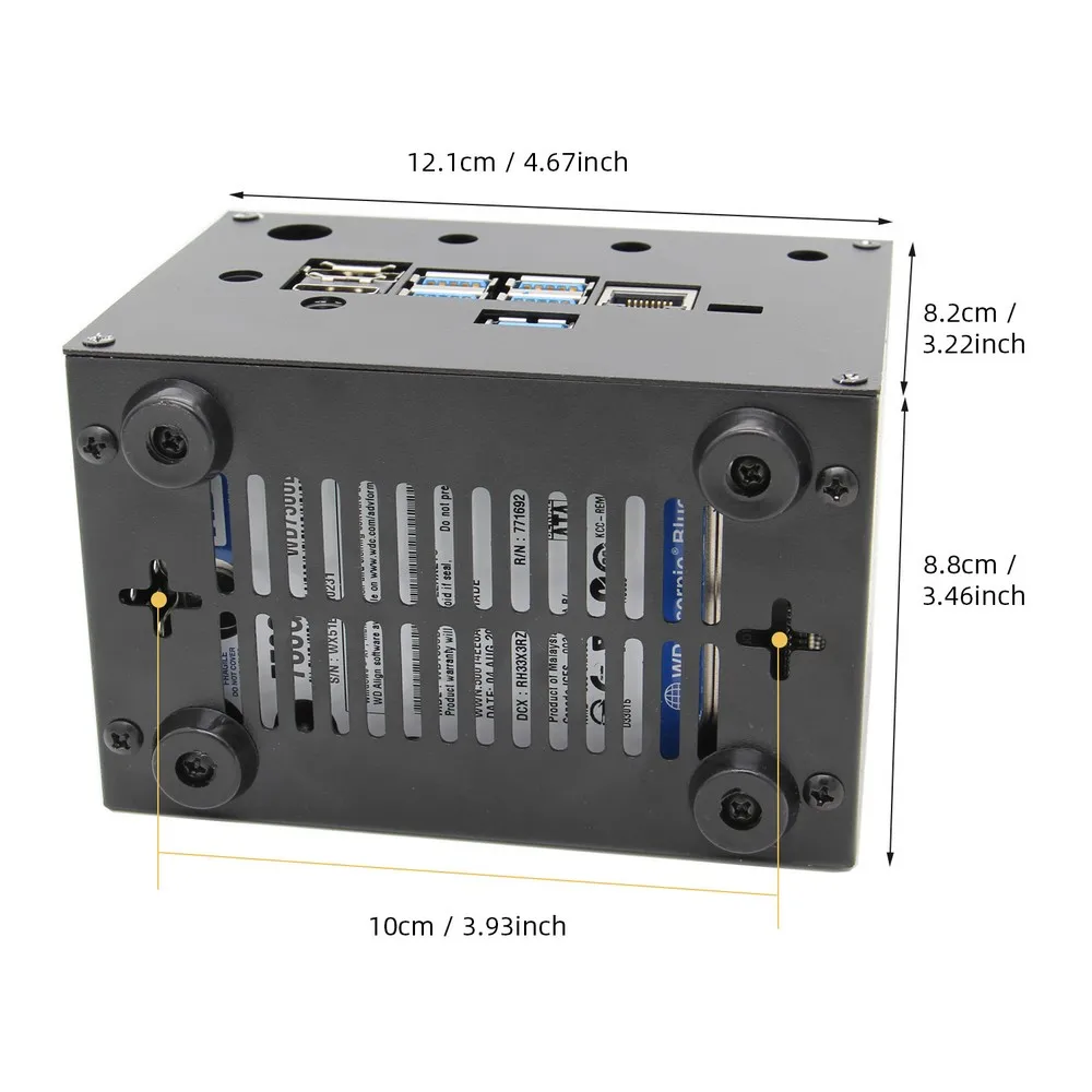 NVIDIA Jetson Nano T300 металлический чехол с Мощность и сброс Управление переключатель для Jetson Nano и T300 2,5 дюймов SATA SSD/HDD щит