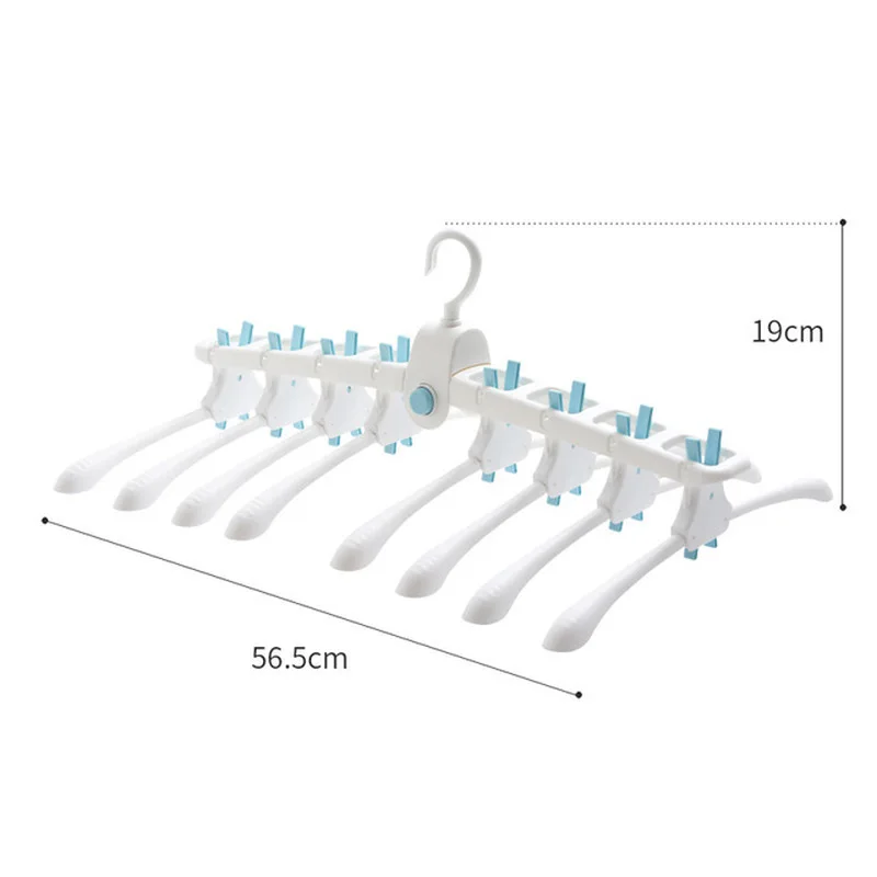 

Magic Multi-port Clothes Hanger Folding Hangers for Clothes Multifunction bra Socks Plastic Hanger Drying Rack Closet Organizer