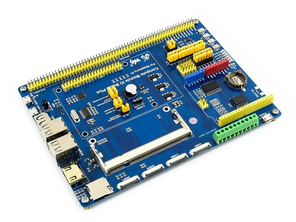Raspberry Pi компьютерный модуль 3 +/32 ГБ макетный Комплект Тип A см3 + плата ввода-вывода