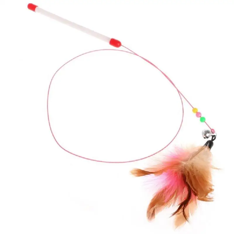 110 см Забавный котенок охотник гибкая проволочная удочка кошка Интерактивная